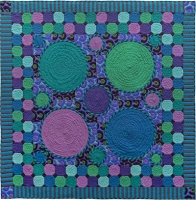 Blue Suzani Quilt Fabric Pack